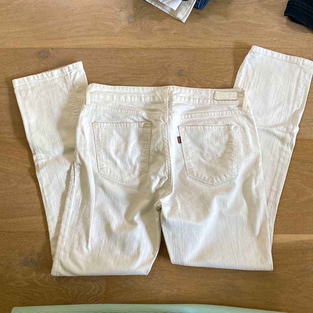 Vintage White Levi’s Straight Jeans size 10/30